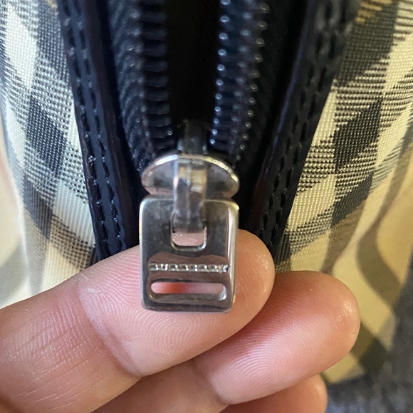 Burberry Tan and Black Plaid Satchel  authentic Burberry bag - Picture 12 of 13